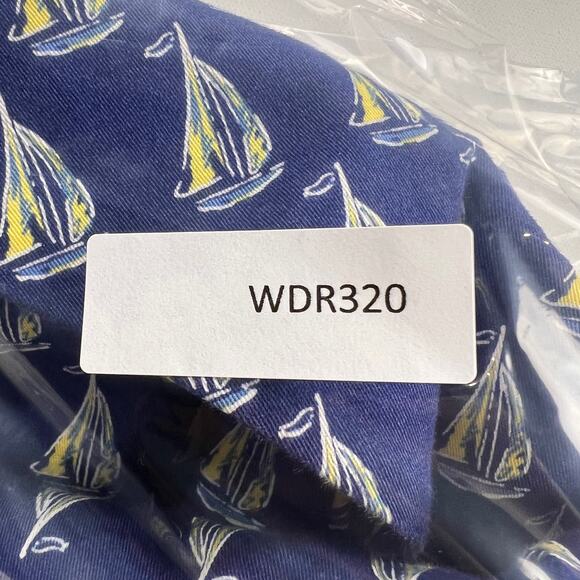 Vineyard Vines Cotton Boating Dress Navy Sailboats Strapless Sheath Size 2 - Picture 12 of 13